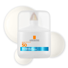 La Roche-Posay front packaging showing SPF 50 and serum benefits