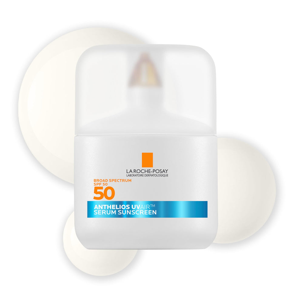 La Roche-Posay front packaging showing SPF 50 and serum benefits