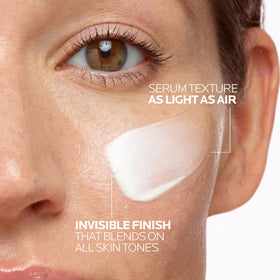 La Roche-Posay close-up of lightweight serum texture, fast-absorbing