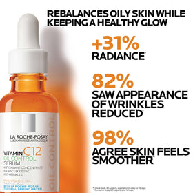 La Roche-Posay applying serum to hand demonstrating easy spread and non-greasy finish
