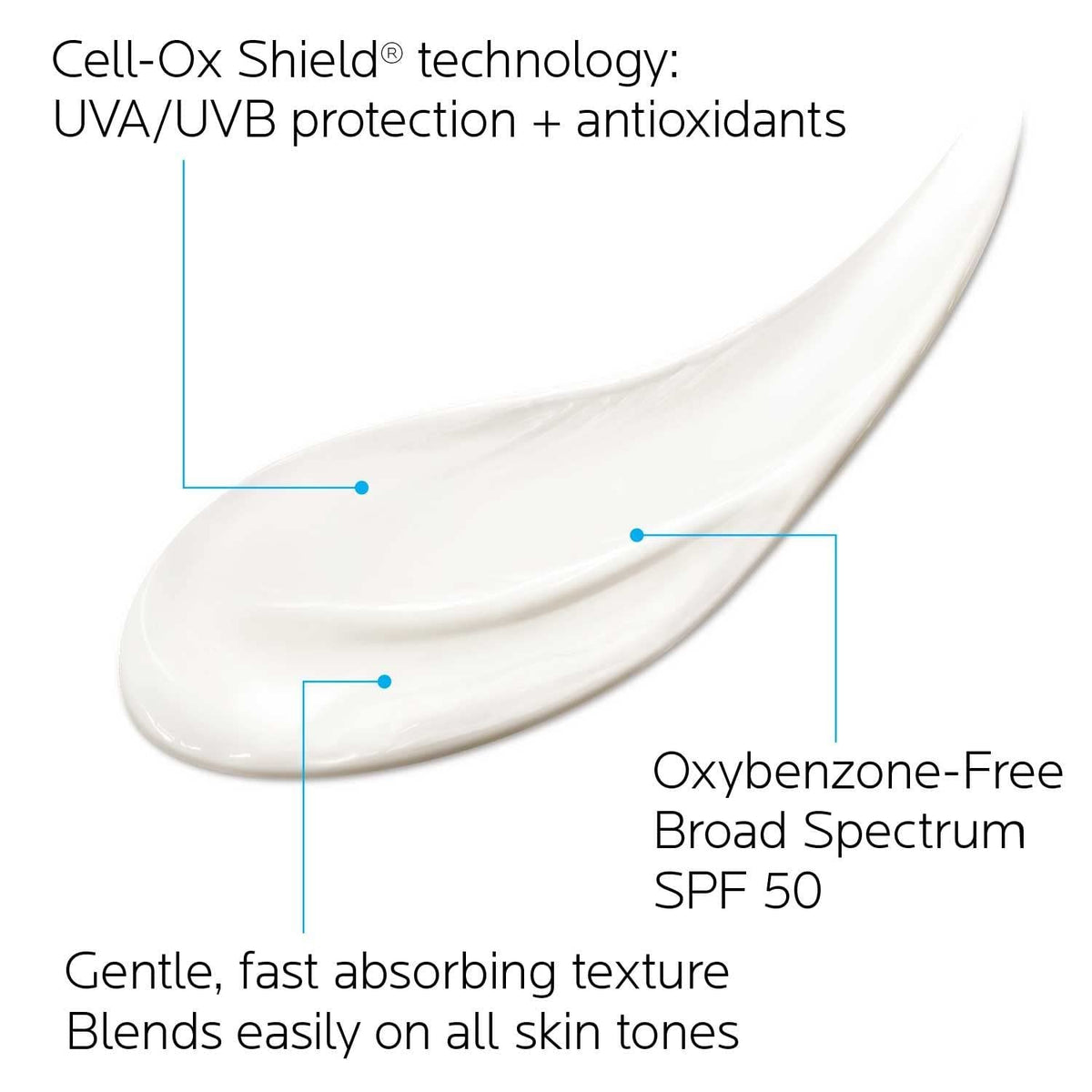 La Roche-Posay application on child forearm showing smooth blend benefit