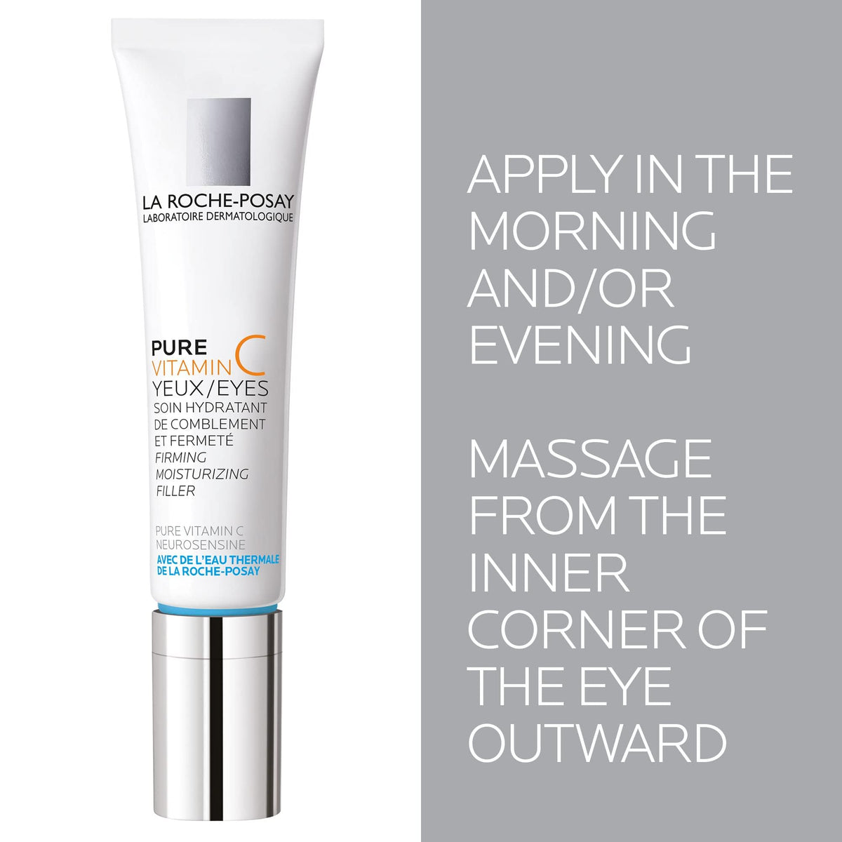 La Roche-Posay small pea-sized product on fingertip for precise application benefit