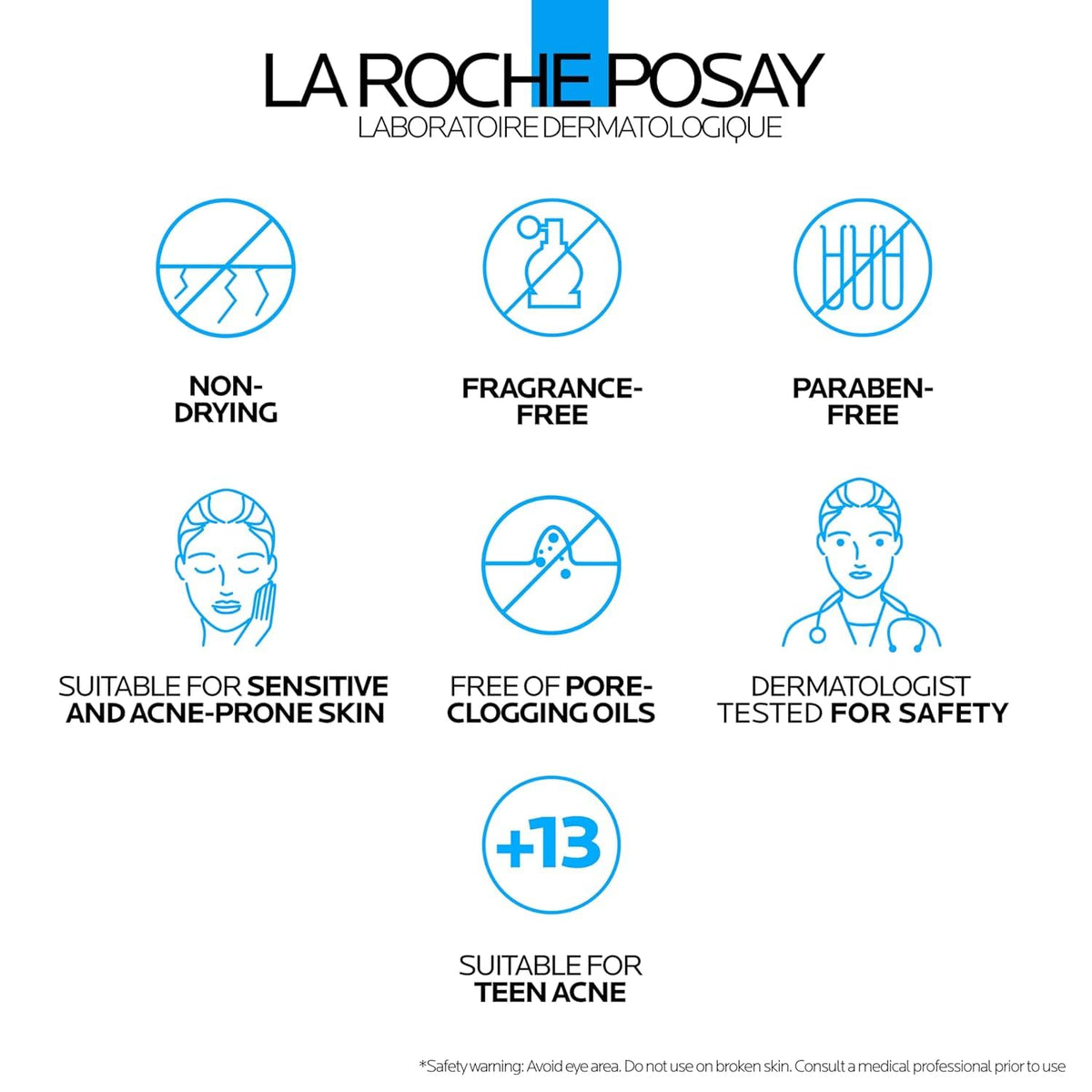 La Roche-Posay illustrative before and after concept showing clearer skin potential