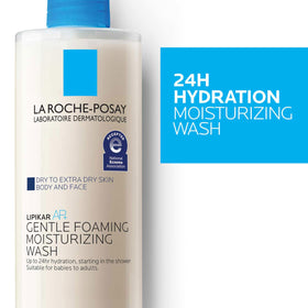 La Roche-Posay bottle staged in bathroom to show daily routine compatibility and soothing benefit