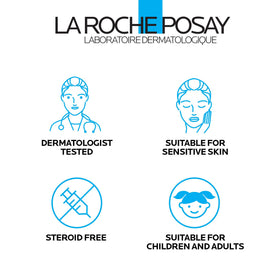 La Roche-Posay application on hand showing targeted soothing action