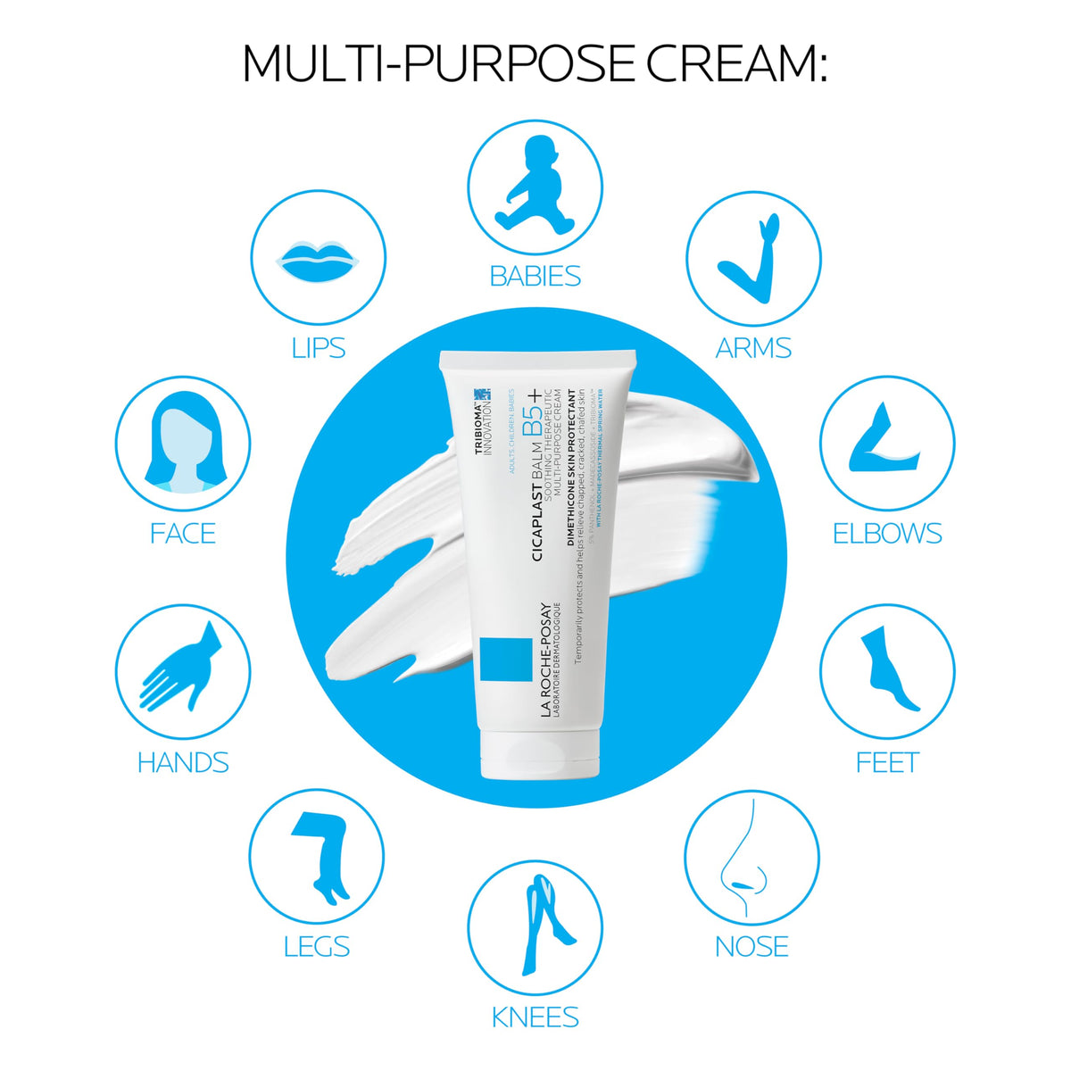 La Roche-Posay 100ml side packaging view highlighting product size and safety labeling