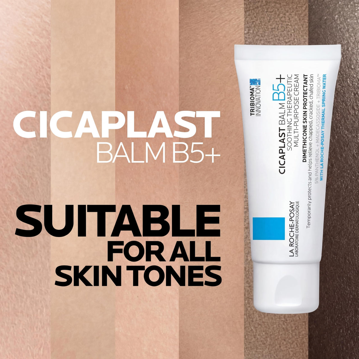 La Roche-Posay close-up label showing key ingredients and benefits