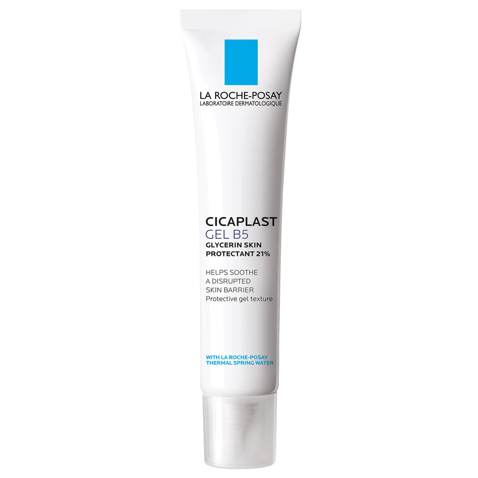 La Roche-Posay front packaging showing protective gel and benefits