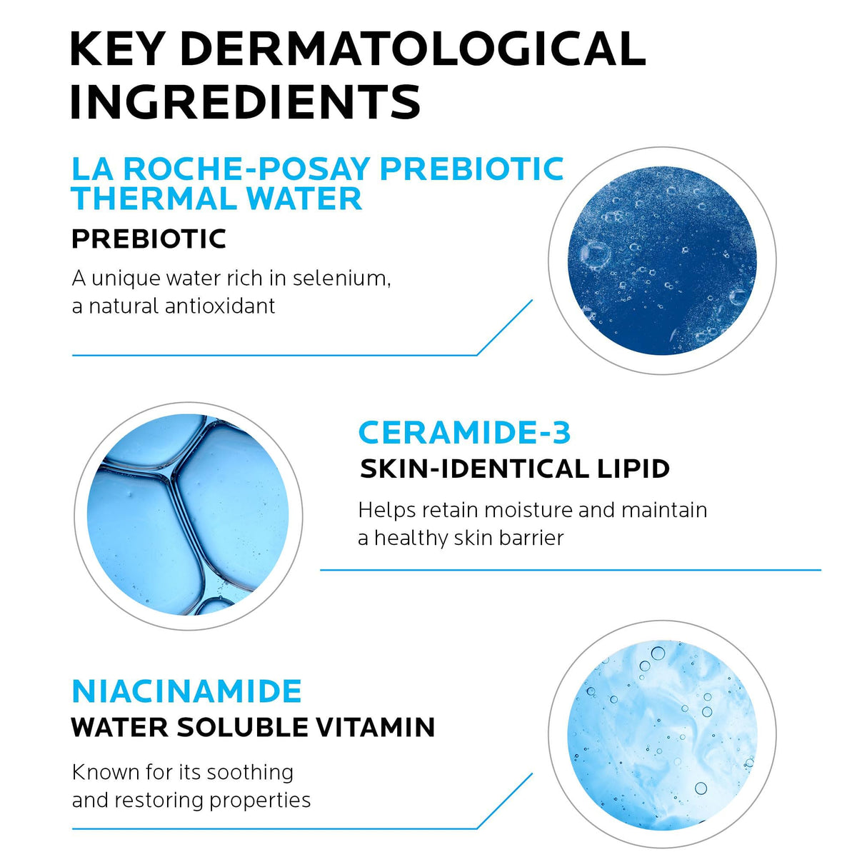 La Roche-Posay cleanser gel texture close-up showing mild foam and non-stripping benefit