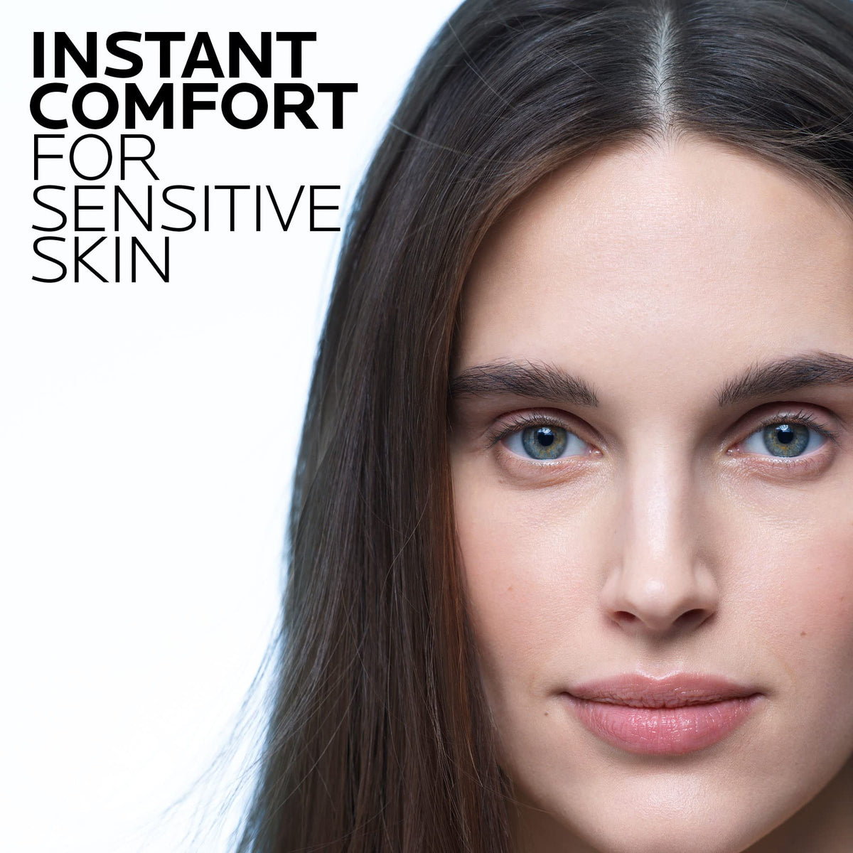 La Roche-Posay cream texture close-up showing lightweight, fast-absorbing finish