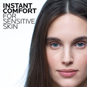 La Roche-Posay cream texture close-up showing lightweight, fast-absorbing finish