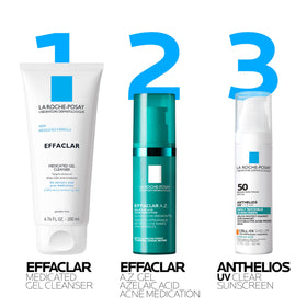 La Roche-Posay Effaclar A.Z. gel on bathroom counter as part of daily routine