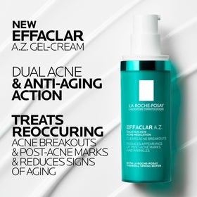 La Roche-Posay Effaclar A.Z. gel texture close-up demonstrating fast absorption