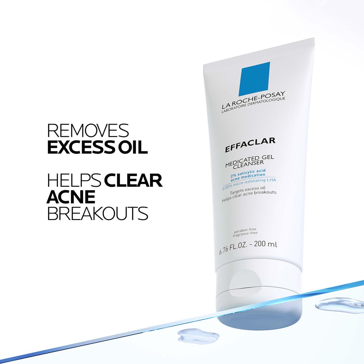 La Roche-Posay active ingredient label highlighting 2% salicylic