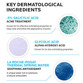 La Roche-Posay being applied on cotton pad for gentle exfoliation benefit