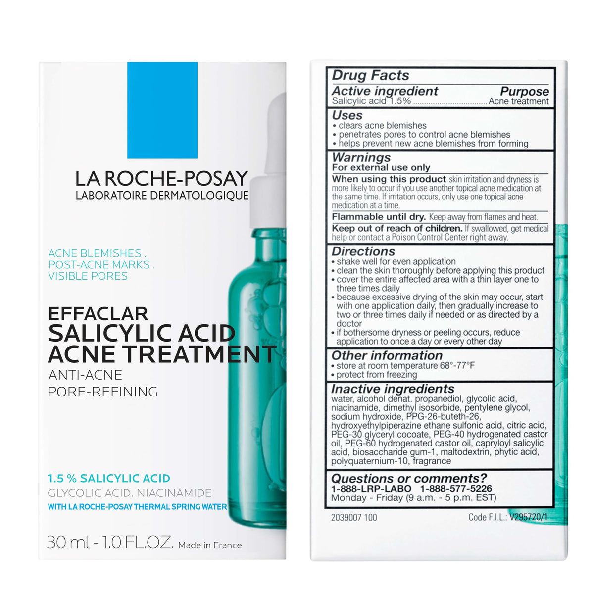 La Roche-Posay serum on bathroom counter in routine setting showing daily use benefit