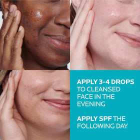 La Roche-Posay before and after split photo showing pore reduction benefit