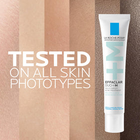 La Roche-Posay before and after texture example illustrating refined pores