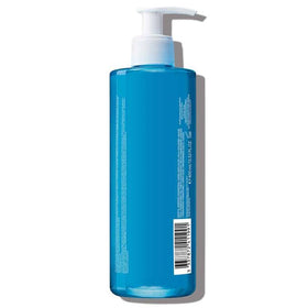 La Roche-Posay bottle label detail highlighting ingredients and claims