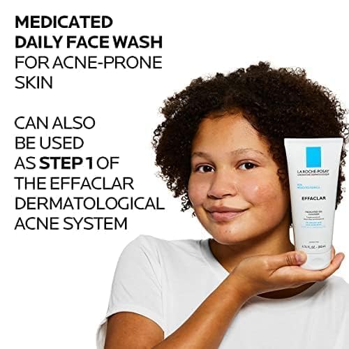 La Roche-Posay bottle styled on bathroom counter for routine