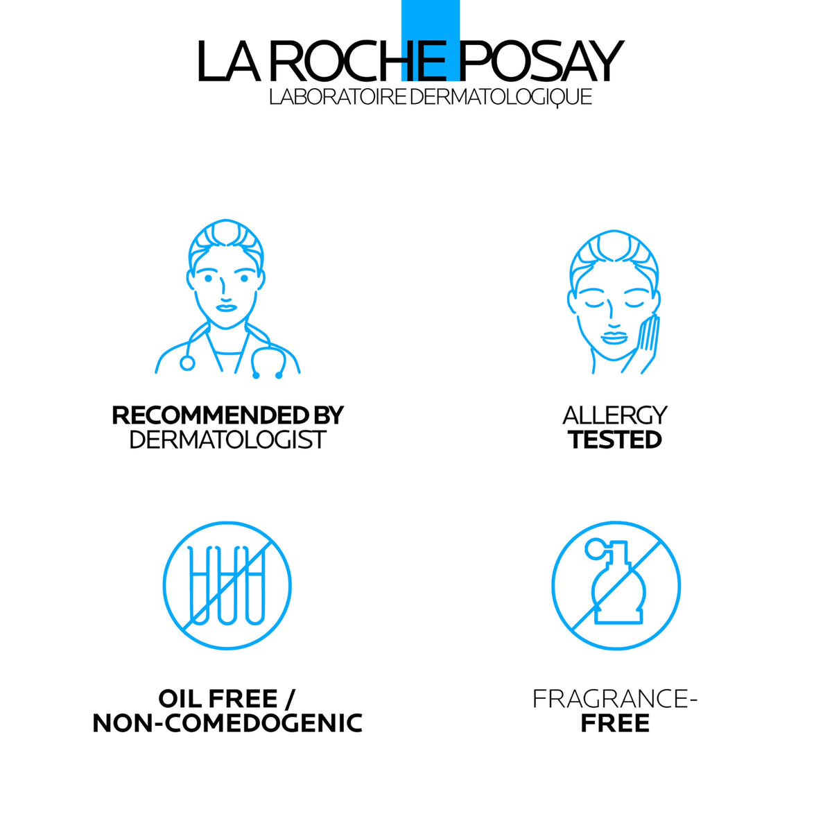 La Roche-Posay foam being applied to face for targeted cleansing