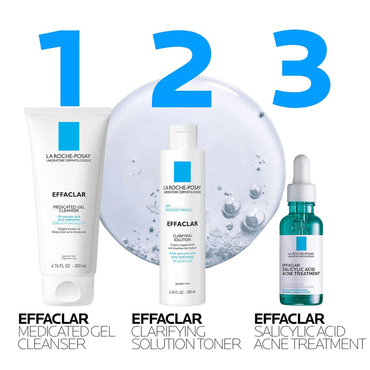 La Roche-Posay cleanser in use during morning routine for clearer skin