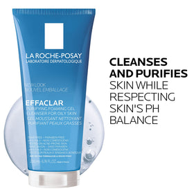 La Roche-Posay close-up foam demonstrating gentle lathering benefit