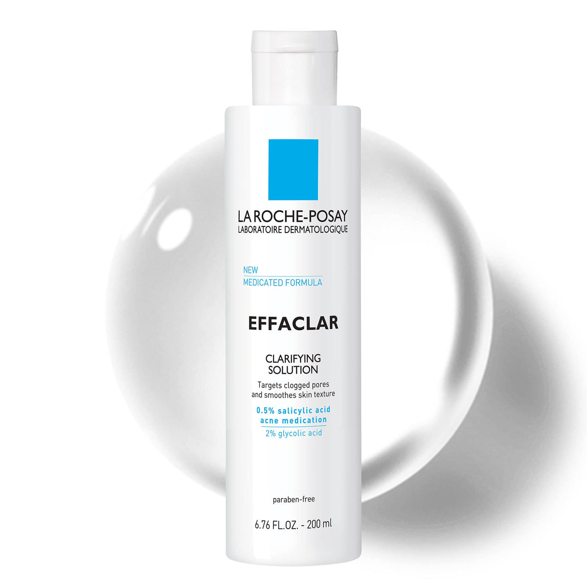 La Roche-Posay bottle front packaging showing product name and benefits