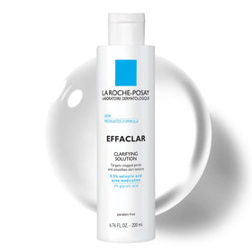 La Roche-Posay bottle front packaging showing product name and benefits