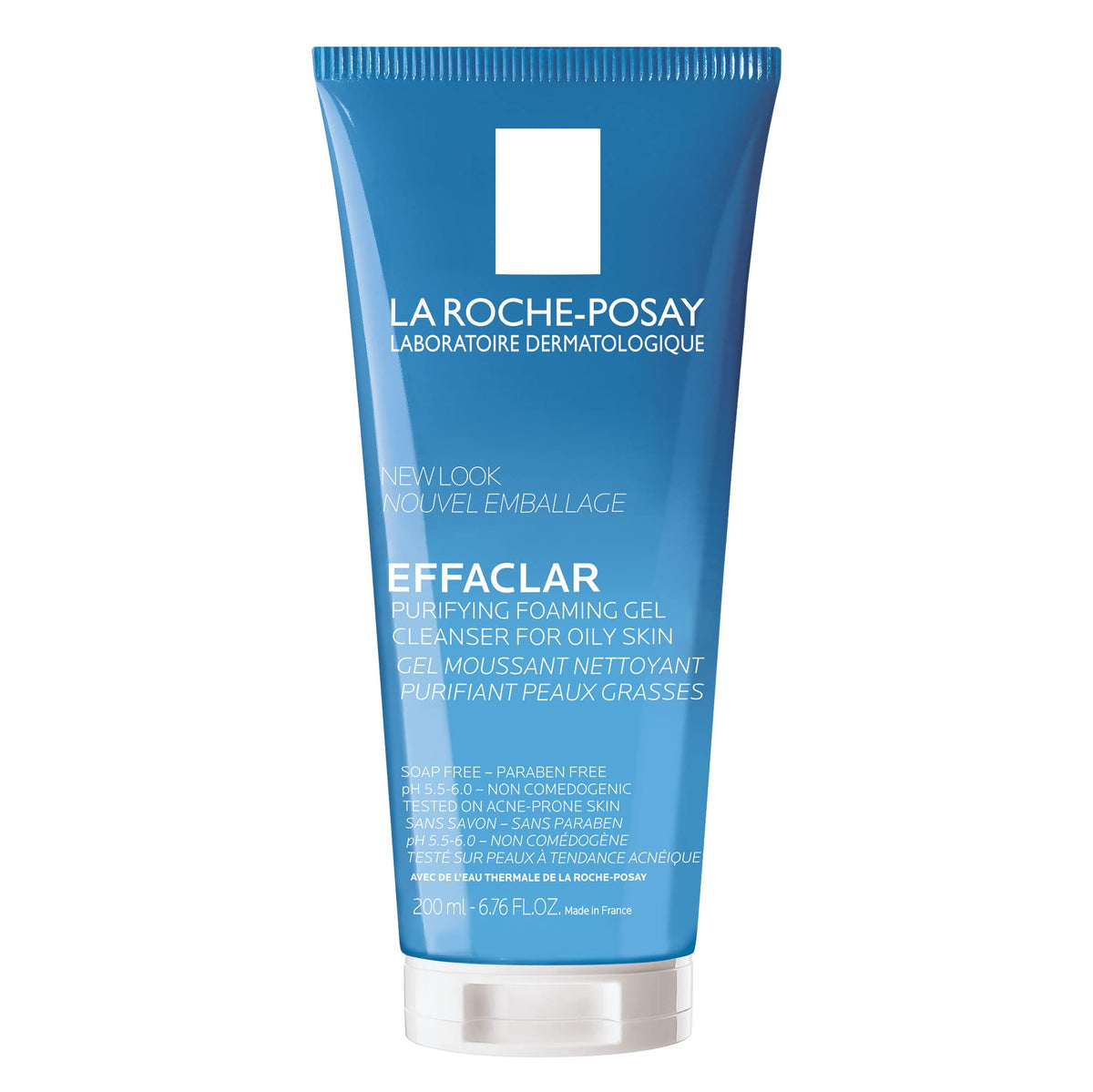 La Roche-Posay front packaging showing Effaclar gel and clear benefit