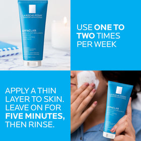 La Roche-Posay kaolin ingredient visual highlighting oil-absorbing benefit