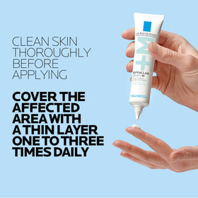 La Roche-Posay jar with thermal spring water bottle emphasizing soothing source