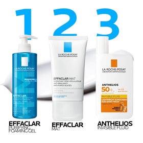 La Roche-Posay tube beside common items to show size and travel-friendly benefit