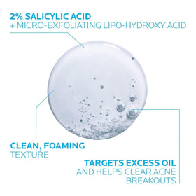 La Roche-Posay gel texture dispensed to show lightweight foam
