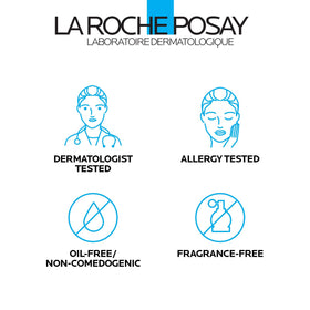 La Roche-Posay bottle in hand for scale, easy daily use