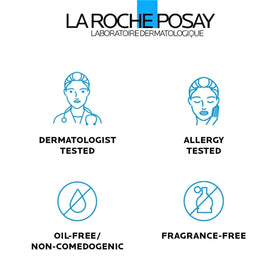 La Roche-Posay bottle beside ruler for accurate size reference