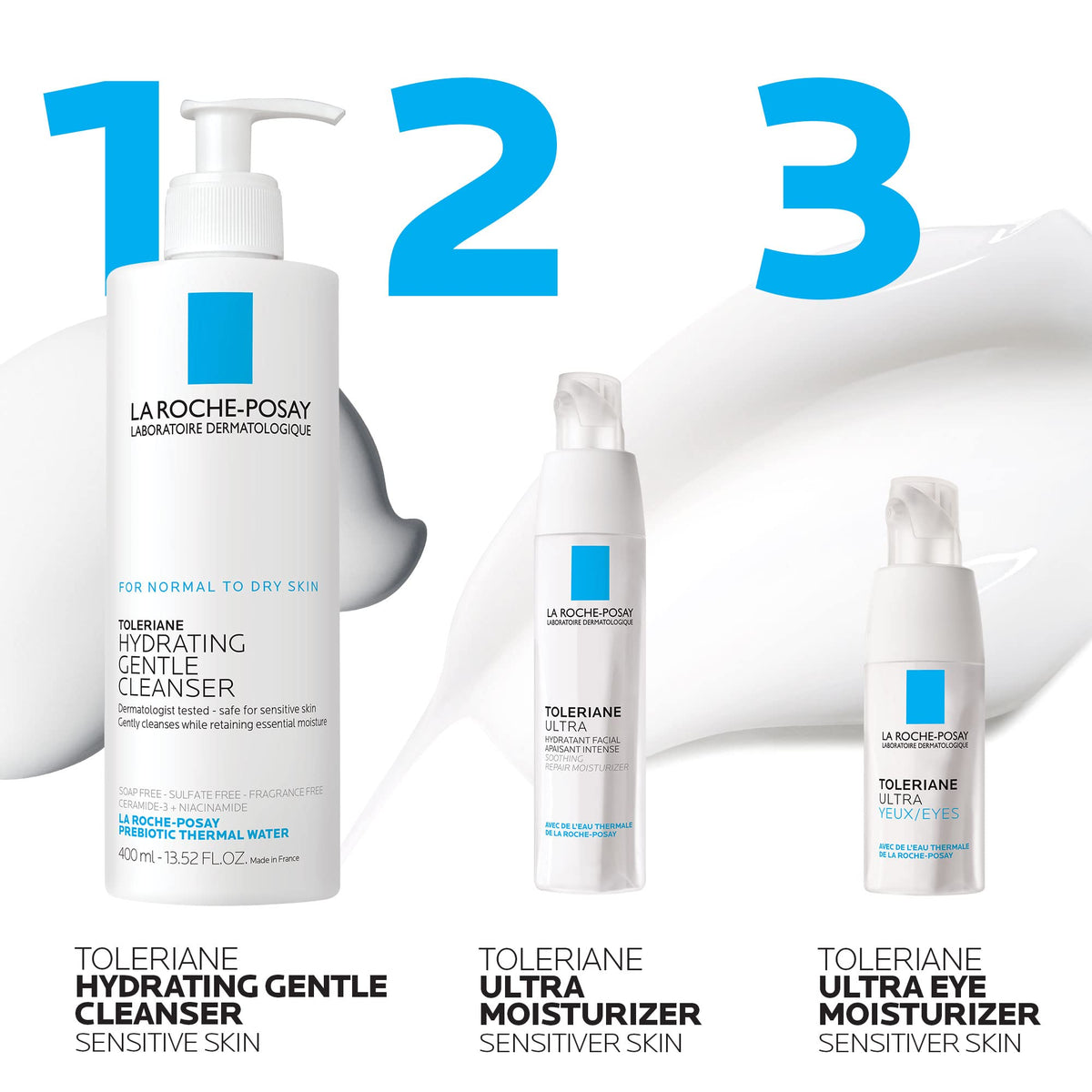 La Roche-Posay ingredient label close-up showing key soothing components