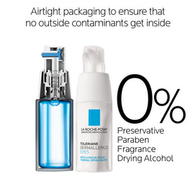 La Roche-Posay air-tight dispenser detail highlighting contamination protection