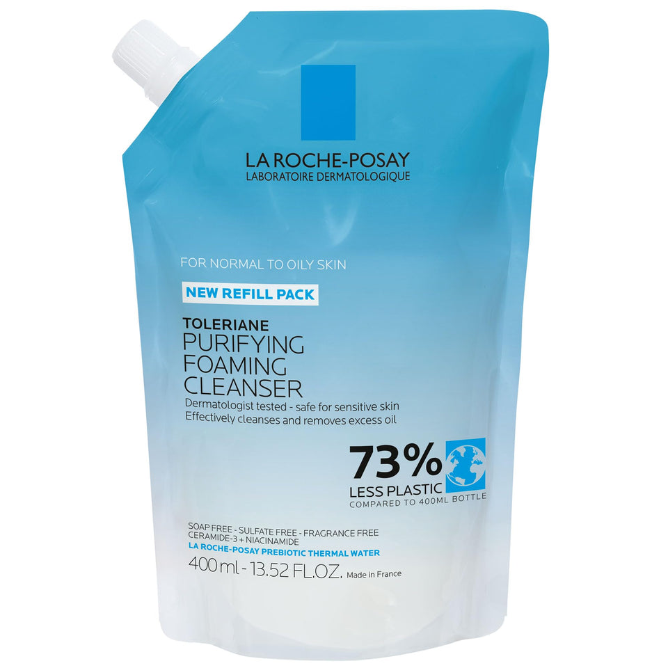 La Roche-Posay front packaging showing label and clean design benefits