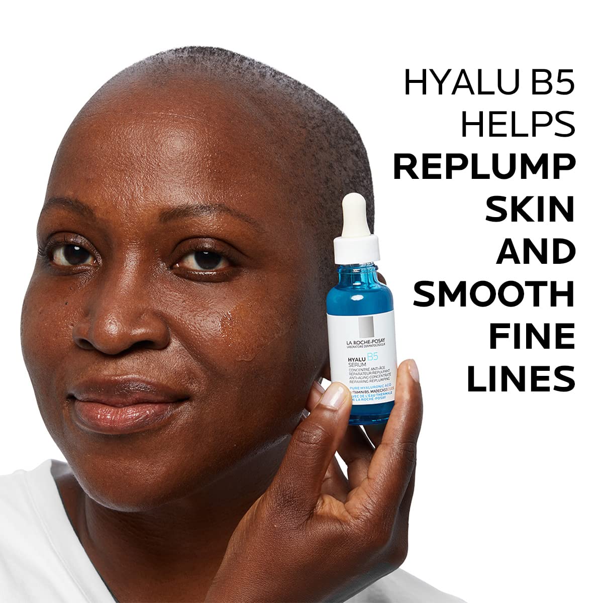 La Roche-Posay Hyalu B5 applied on hand to show fast-absorbing hydration and skin feel