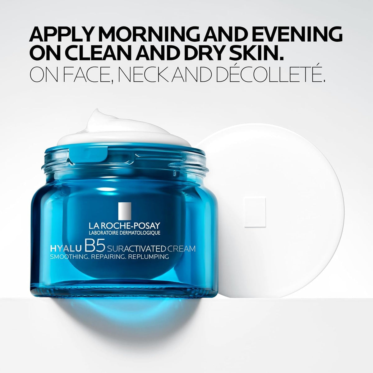 La Roche-Posay cream on hand demonstrating lightweight spreadability and immediate hydration