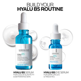 Lifestyle image of a person using La Roche-Posay Hyalu B5 Eye Serum looking refreshed
