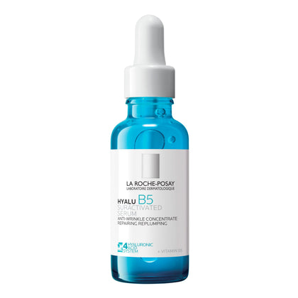 La Roche-Posay front packaging highlighting hydrating serum benefits