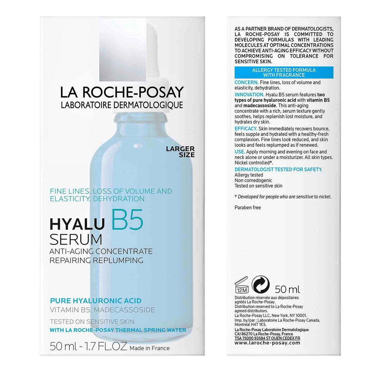 La Roche-Posay Hyalu B5 dropper and pump detail highlighting precise application and control