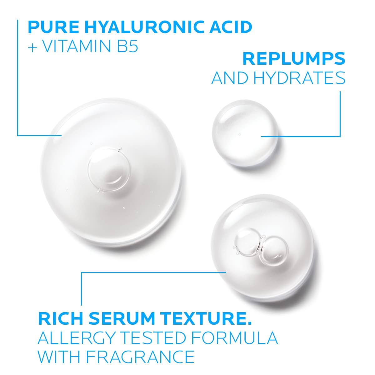 La Roche-Posay Hyalu B5 serum texture close-up showing rich hydrating gel consistency