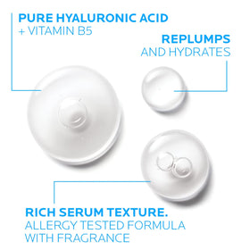 La Roche-Posay Hyalu B5 serum texture close-up showing rich hydrating gel consistency
