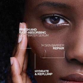 La Roche-Posay close-up of serum texture showing lightweight hydration