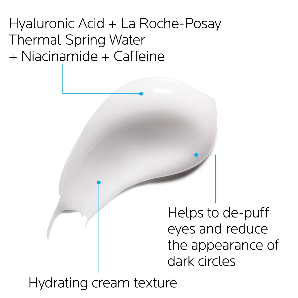La Roche-Posay gel texture on fingertip, displaying cooling, non-greasy finish