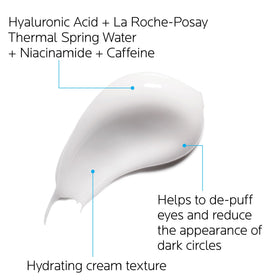 La Roche-Posay gel texture on fingertip, displaying cooling, non-greasy finish
