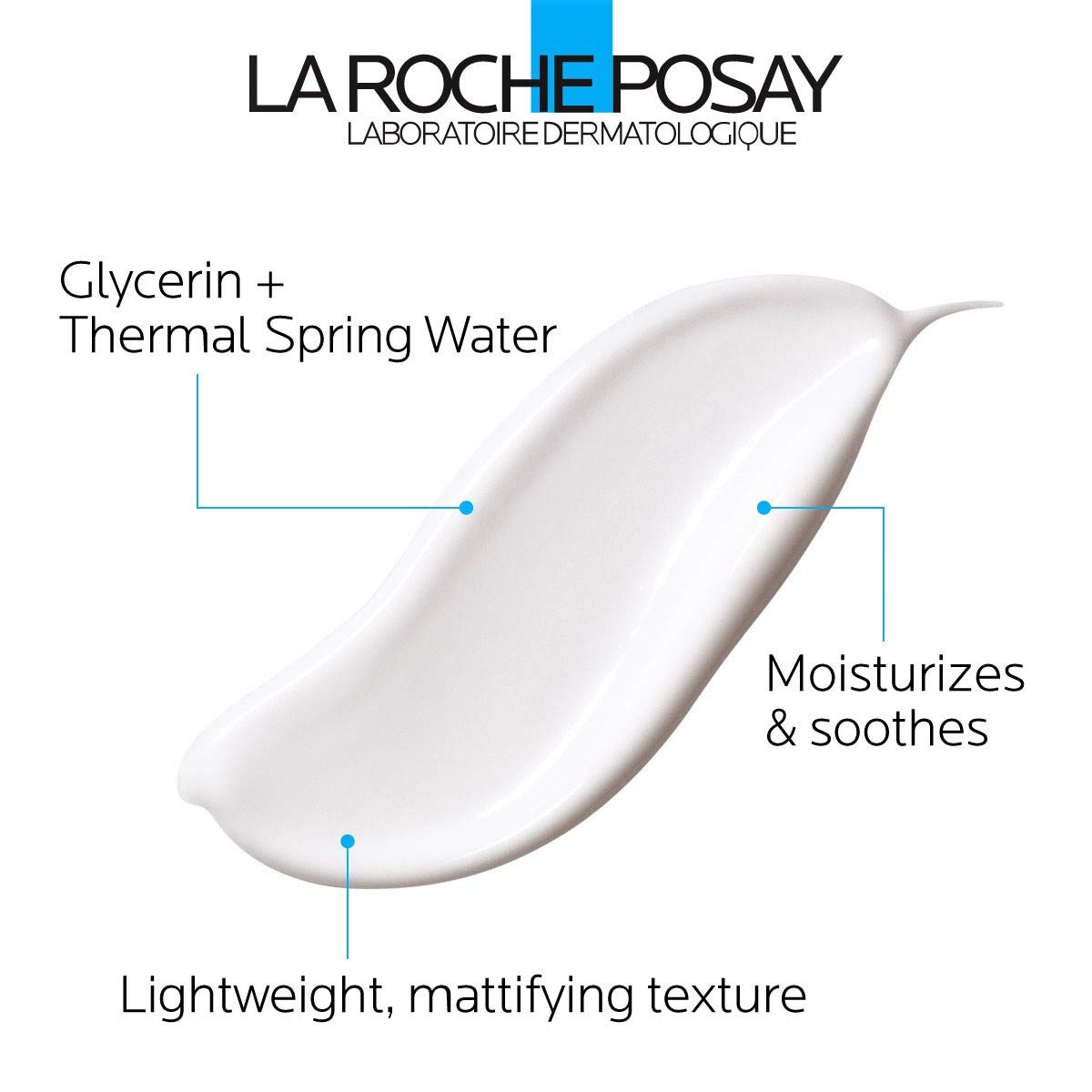 La Roche-Posay ingredient label highlighting glycerin and niacinamide for barrier support